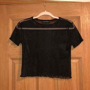 Black crop top